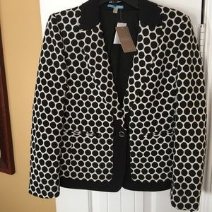 Anthropology NWT Black and White Blazer- NWT